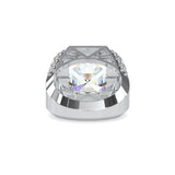 Ivana Jewels Rings 3 Carat Radiant Cut Halo Engagement Ring