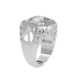 Ivana Jewels Rings 3 Carat Radiant Cut Halo Engagement Ring