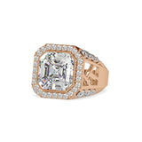 Ivana Jewels Rings 3 Carat Radiant Cut Halo Engagement Ring