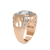 Ivana Jewels Rings 3 Carat Radiant Cut Halo Engagement Ring