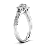 Ivana Jewels Rings 50 Pointers Three Stone Solitaire Diamonds Ring