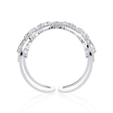 Ivana Jewels Rings Asymmetrical Diamond Butterfly Ring