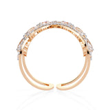 Ivana Jewels Rings Asymmetrical Diamond Butterfly Ring