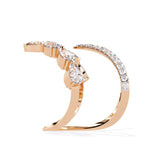 Ivana Jewels Rings Asymmetrical Diamond Butterfly Ring