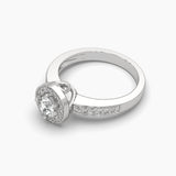 Ivana Jewels Rings Casual Chic Solitaire Round Diamond Ring