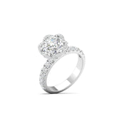 Ivana Jewels Rings Diamond Halo Engagement Ring