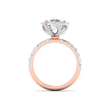 Ivana Jewels Rings Diamond Halo Engagement Ring