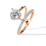 Ivana Jewels Rings Engagement Ring and Wedding Band Set