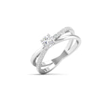 Ivana Jewels Rings Engagement Ring with Brilliant-Cut Solitaire Diamond