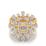 Ivana Jewels Rings Floret Diamond Halo Ring