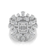 Ivana Jewels Rings Floret Diamond Halo Ring