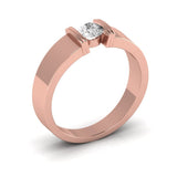 Ivana Jewels Rings Golden Horizon Solitaire Men's Band