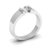 Ivana Jewels Rings Golden Horizon Solitaire Men's Band