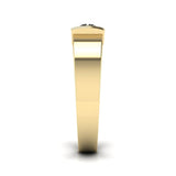 Ivana Jewels Rings Golden Horizon Solitaire Men's Band