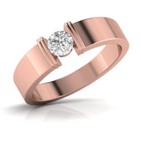 Ivana Jewels Rings Golden Horizon Solitaire Men's Band