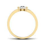 Ivana Jewels Rings Golden Horizon Solitaire Men's Band