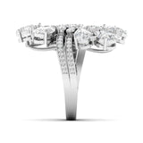 Ivana Jewels Rings Pear-Cut Diamond Cluster Ring in Gold
