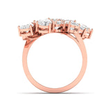 Ivana Jewels Rings Pear-Cut Diamond Cluster Ring in Gold