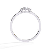 Ivana Jewels Rings Single Stone Diamond Ring with Side Stones