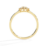 Ivana Jewels Rings Single Stone Diamond Ring with Side Stones