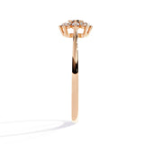Ivana Jewels Rings Single Stone Diamond Ring with Side Stones
