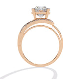 Ivana Jewels Rings Solitaire Round Diamond Anniversary Ring