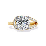 Ivana Jewels Rings Solitaire Round Diamond Anniversary Ring