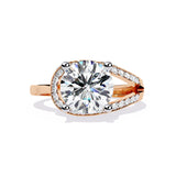 Ivana Jewels Rings Solitaire Round Diamond Anniversary Ring