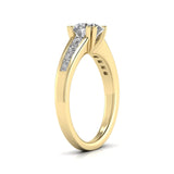 Ivana Jewels Rings Solitaire With Side Diamond Ring