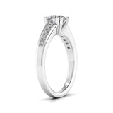 Ivana Jewels Rings Solitaire With Side Diamond Ring