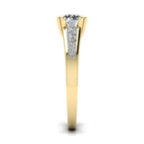 Ivana Jewels Rings Solitaire With Side Diamond Ring