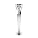 Ivana Jewels Rings Solitaire With Side Diamond Ring