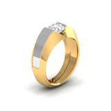 Ivana Jewels Rings Timeless Men's Diamond Ring in Two-Tone