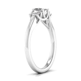 Ivana Jewels Rings Trellis Design Three Diamonds Ring