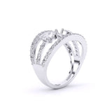 Ivana Jewels Rings Twilight Leaf Cocktail Ring
