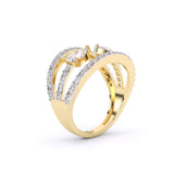 Ivana Jewels Rings Twilight Leaf Cocktail Ring
