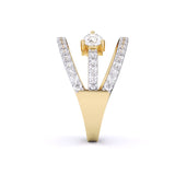 Ivana Jewels Rings Twilight Leaf Cocktail Ring