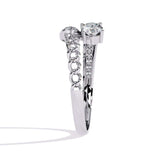 Ivana Jewels Rings Unique Two-Stone Diamond Ring