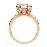 Ivana Jewels Rings Wide Band Solitaire Diamond Ring