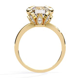 Ivana Jewels Rings Wide Band Solitaire Diamond Ring
