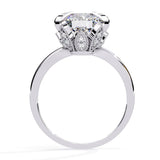 Ivana Jewels Rings Wide Band Solitaire Diamond Ring