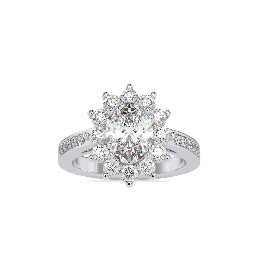 2.5 Carat Emma Oval Solitaire Lab Grown Diamond Engagement Ring