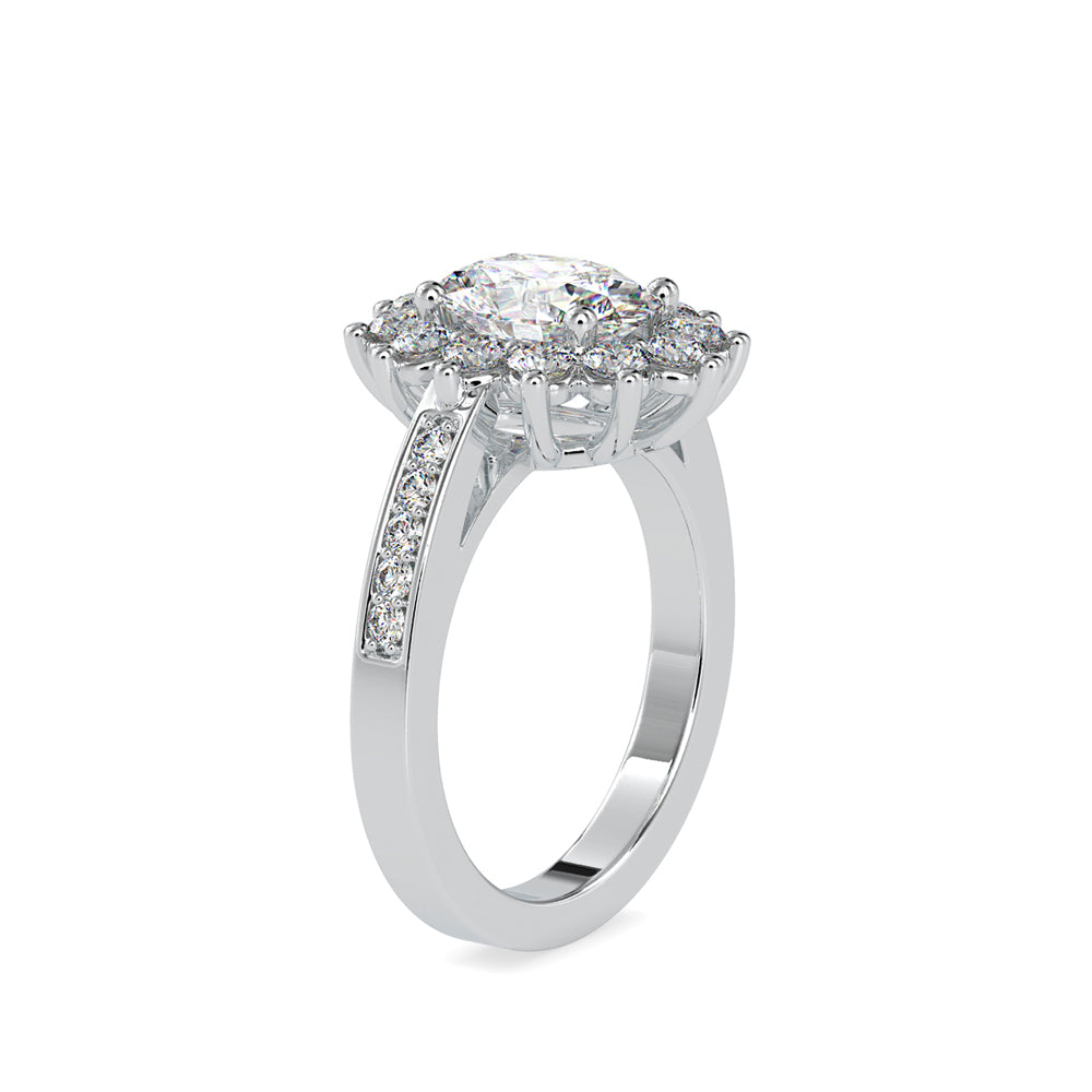 2.5 Carat Emma Oval Solitaire Lab Grown Diamond Engagement Ring