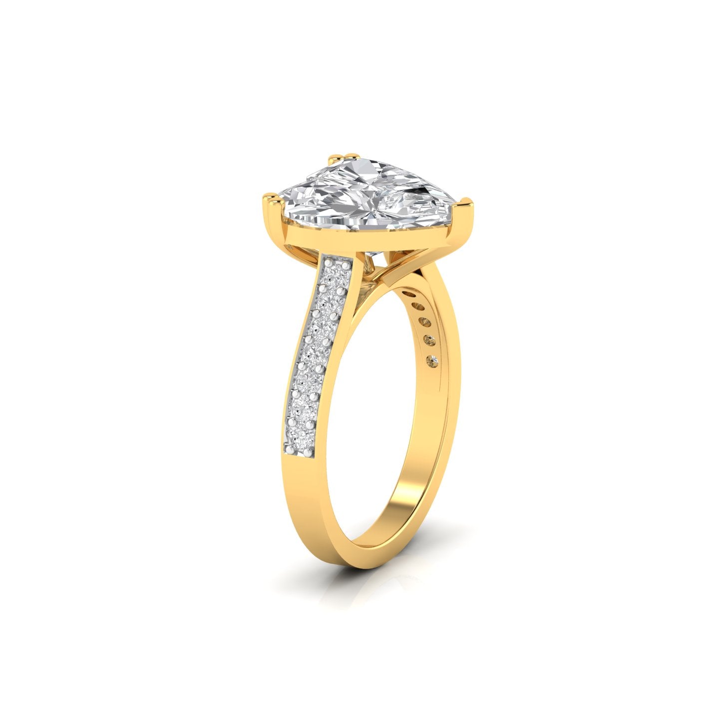 5.05 Carat Centre Solitaire Heart Diamond Ring