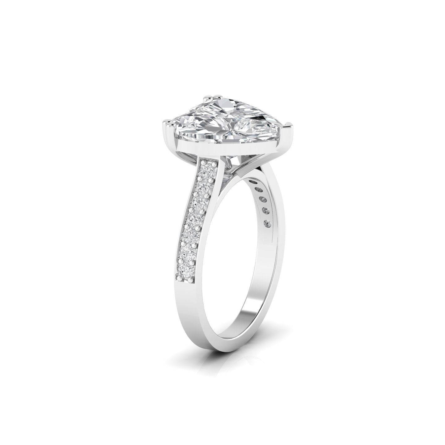 5.05 Carat Centre Solitaire Heart Diamond Ring