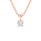 2 Carat Round Cut Solitaire Diamond Chain Pendant