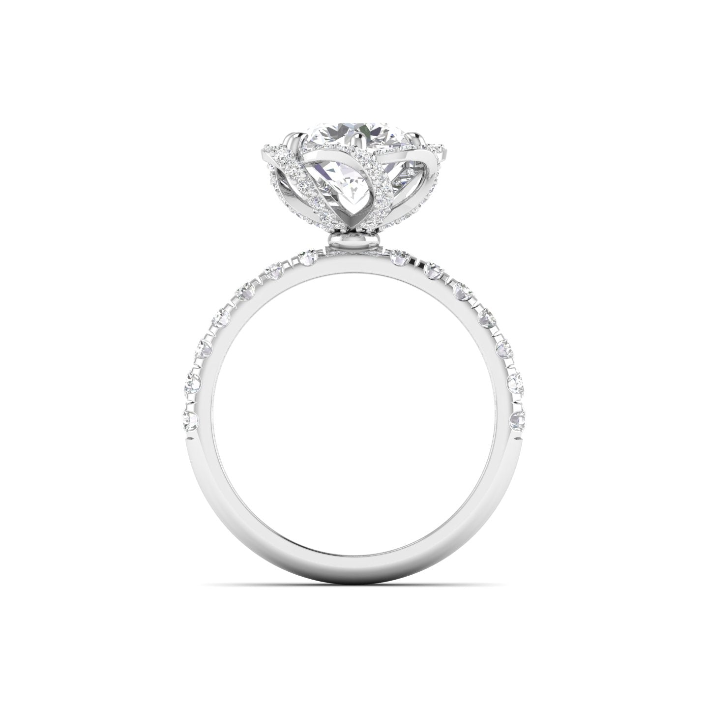 Diamond Halo Engagement Ring