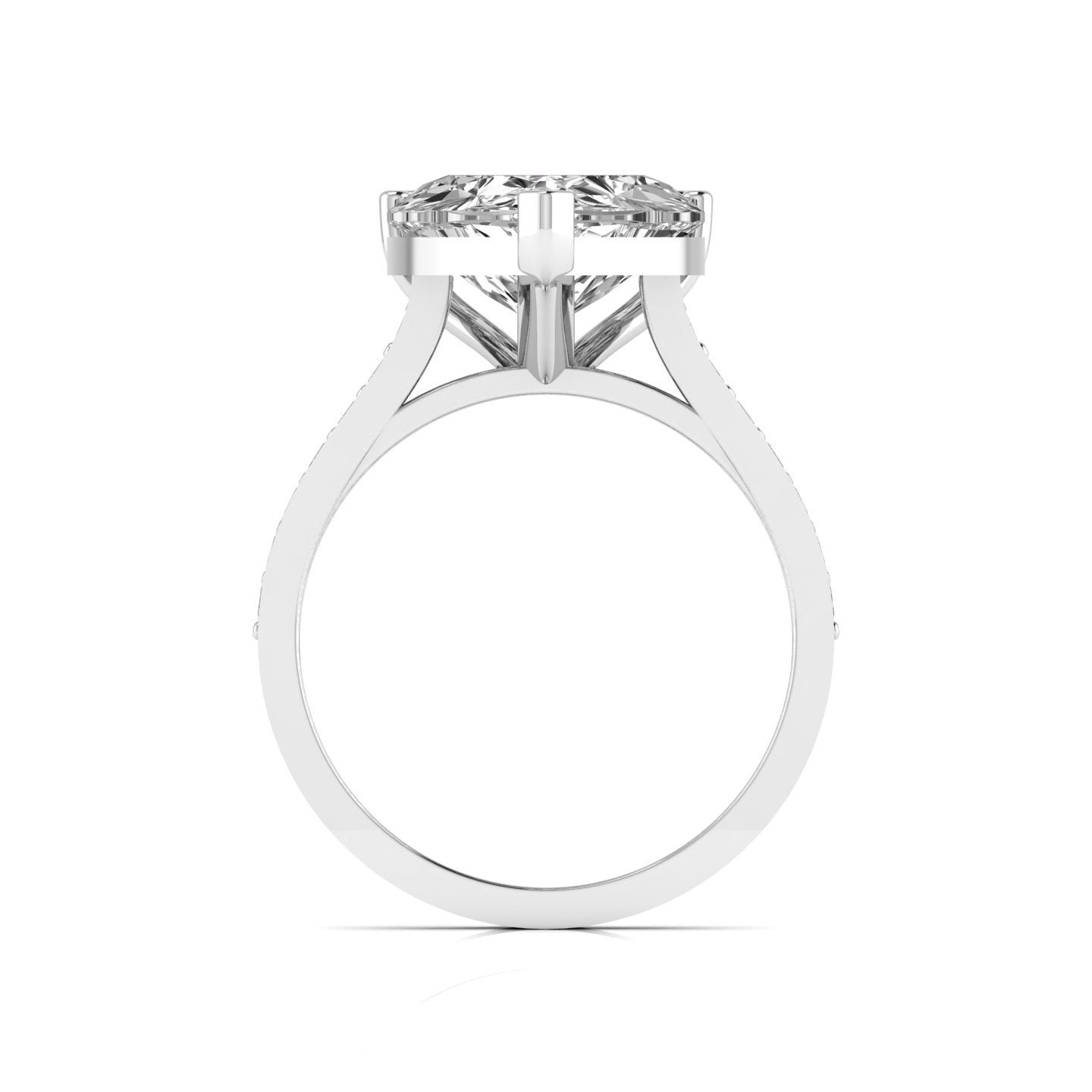 5.05 Carat Centre Solitaire Heart Diamond Ring