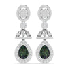 Emerald and Diamond Chandelier Earrings