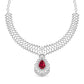 Lab Grown Diamonds & Gem Stone Royal Design Necklace